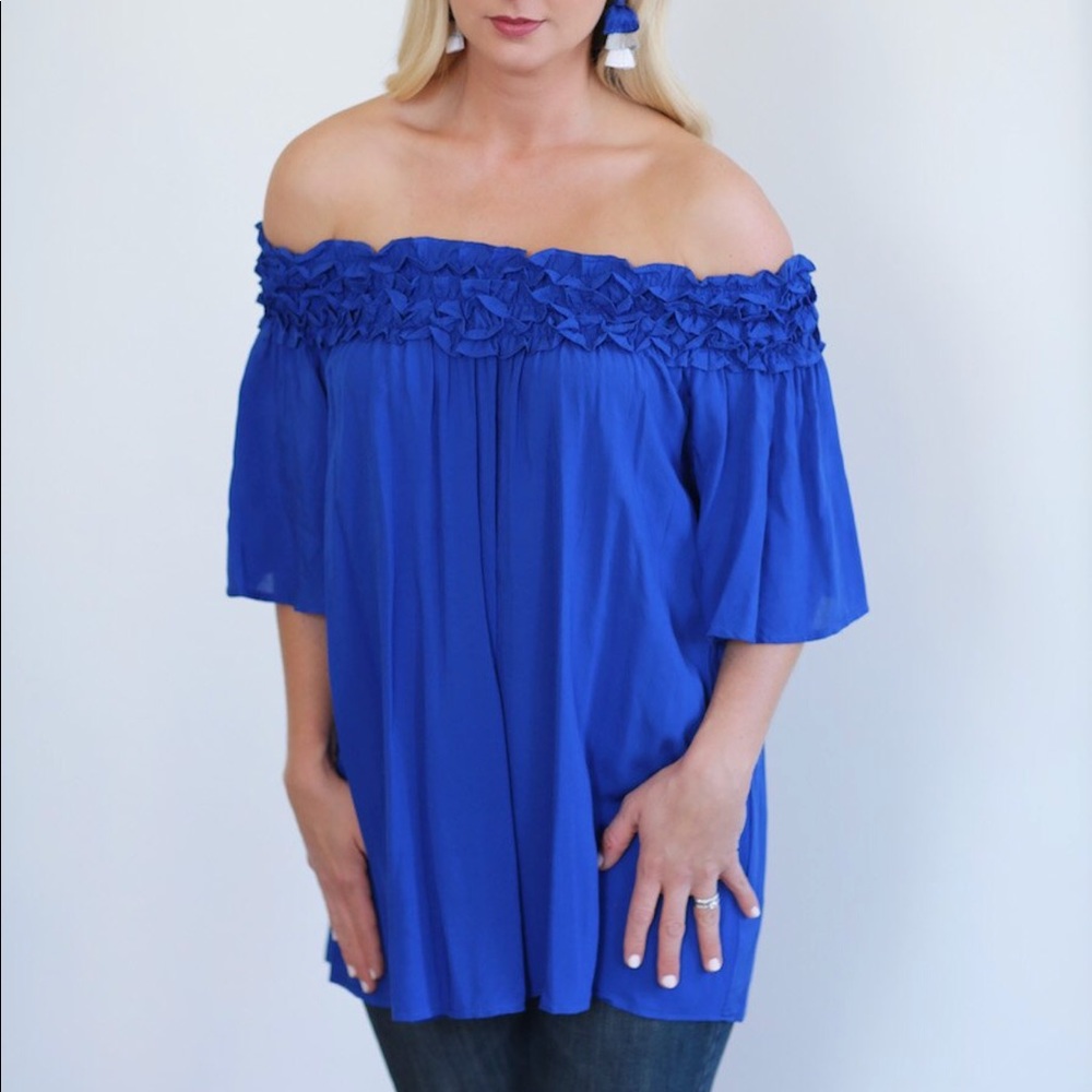 Royal Off Shoulder Tunic